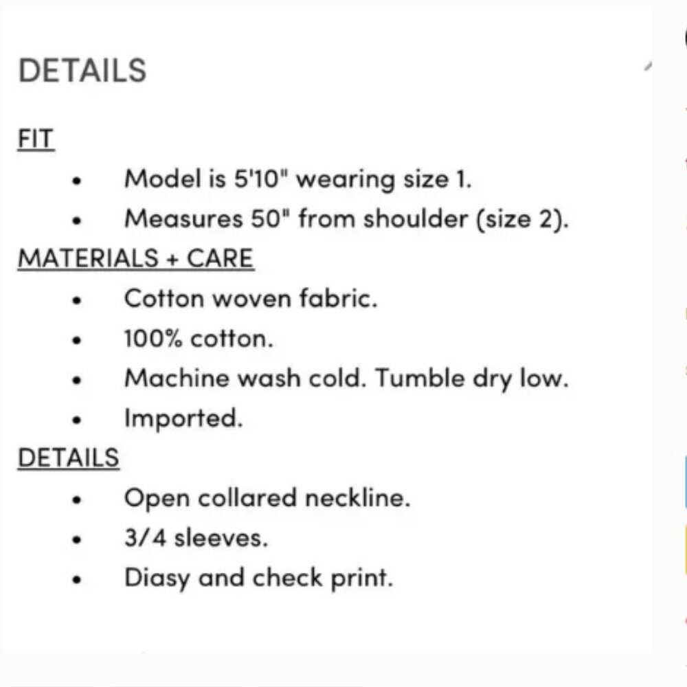 Torrid Checked Daisy Print Lightweight Woven Cotton Open Front Kimono (1463) - Picture 4 of 13